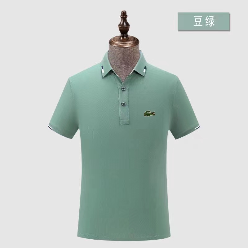 Wholesale Cheap Lacoste Short Sleeve Lapel T Shirts for Sale