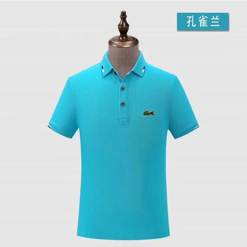 Wholesale Cheap Lacoste Short Sleeve Lapel T Shirts for Sale