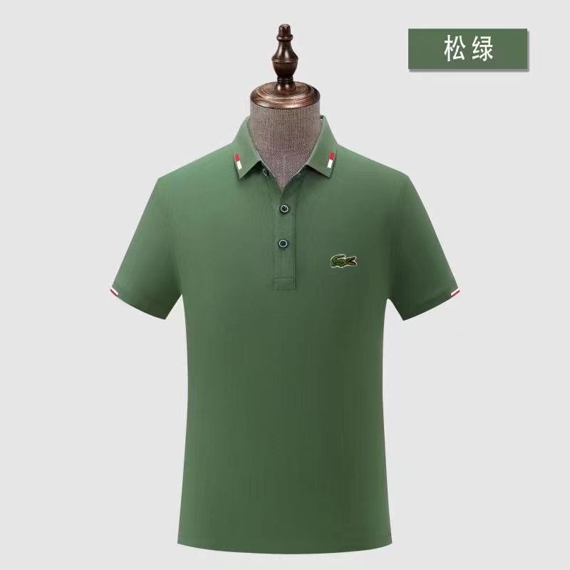 Wholesale Cheap Lacoste Short Sleeve Lapel T Shirts for Sale