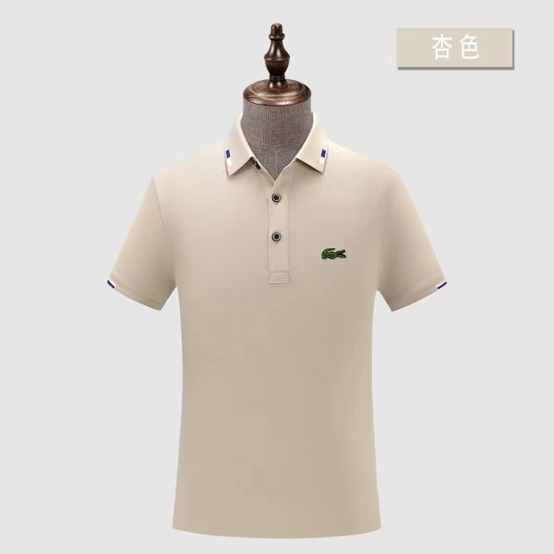 Wholesale Cheap Lacoste Short Sleeve Lapel T Shirts for Sale