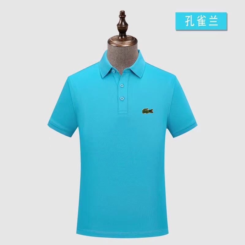 Wholesale Cheap Lacoste Short Sleeve Lapel T Shirts for Sale