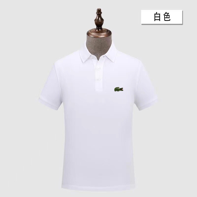 Wholesale Cheap Lacoste Short Sleeve Lapel T Shirts for Sale