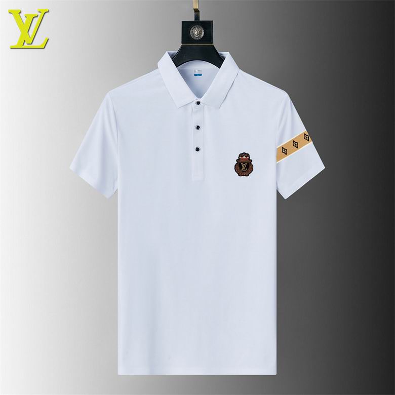 Wholesale Cheap Louis Vuitton Short Sleeve Lapel T Shirts for Sale