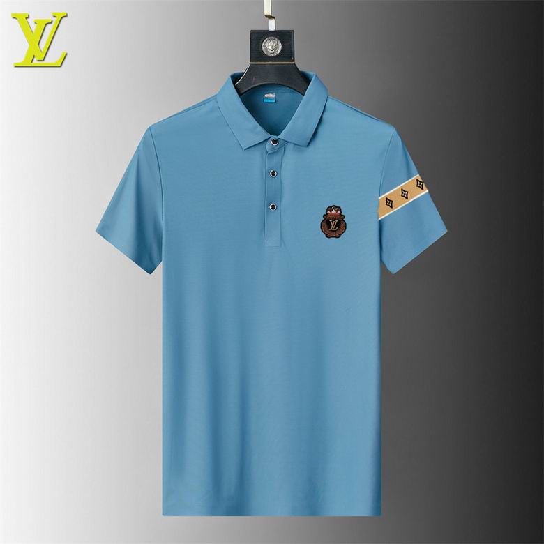 Wholesale Cheap Louis Vuitton Short Sleeve Lapel T Shirts for Sale