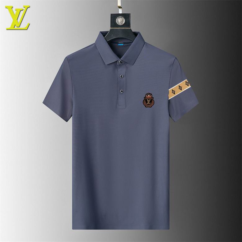 Wholesale Cheap Louis Vuitton Short Sleeve Lapel T Shirts for Sale