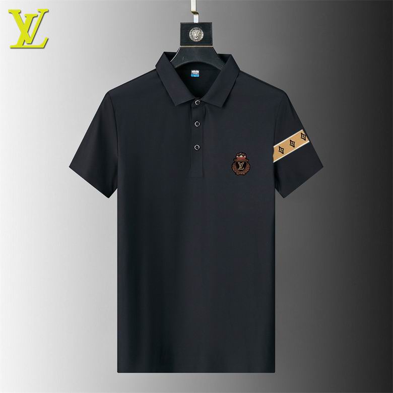 Wholesale Cheap Louis Vuitton Short Sleeve Lapel T Shirts for Sale