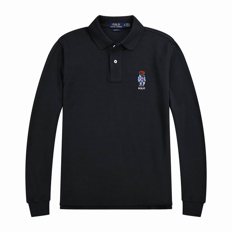 Wholesale Cheap Ralph Lauren Long Sleeve Polo Lapel T Shirts for Sale