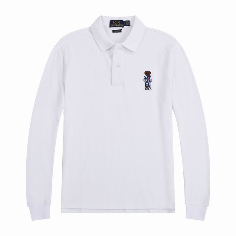 Wholesale Cheap Ralph Lauren Long Sleeve Polo Lapel T Shirts for Sale