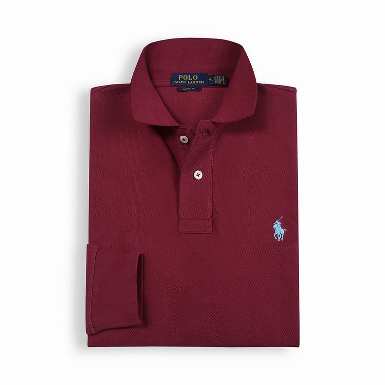 Wholesale Cheap Ralph Lauren Long Sleeve Polo Lapel T Shirts for Sale