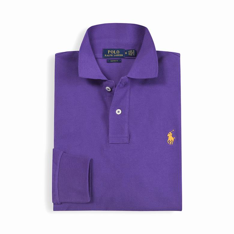 Wholesale Cheap Ralph Lauren Long Sleeve Polo Lapel T Shirts for Sale