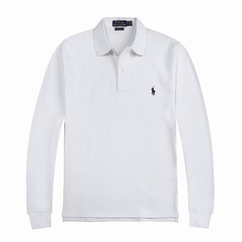 Wholesale Cheap Ralph Lauren Long Sleeve Polo Lapel T Shirts for Sale