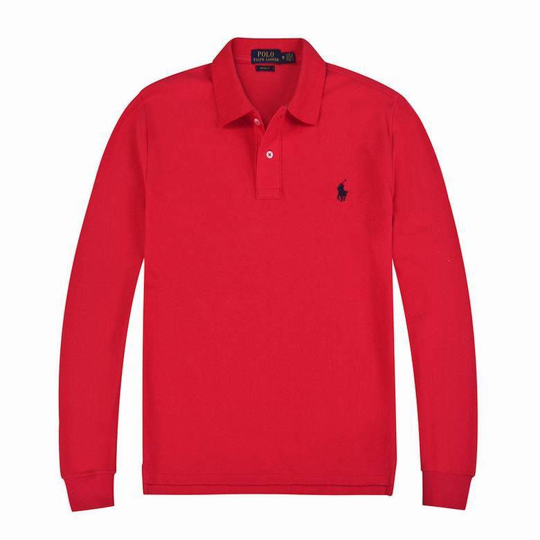 Wholesale Cheap Ralph Lauren Long Sleeve Polo Lapel T Shirts for Sale