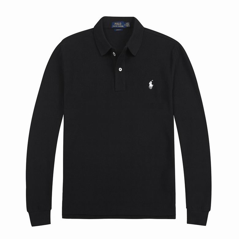 Wholesale Cheap Ralph Lauren Long Sleeve Polo Lapel T Shirts for Sale