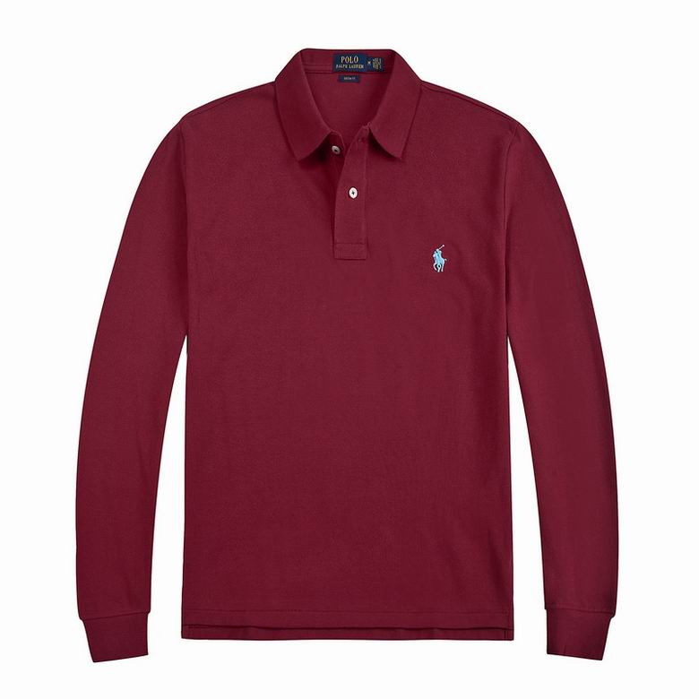 Wholesale Cheap Ralph Lauren Long Sleeve Polo Lapel T Shirts for Sale