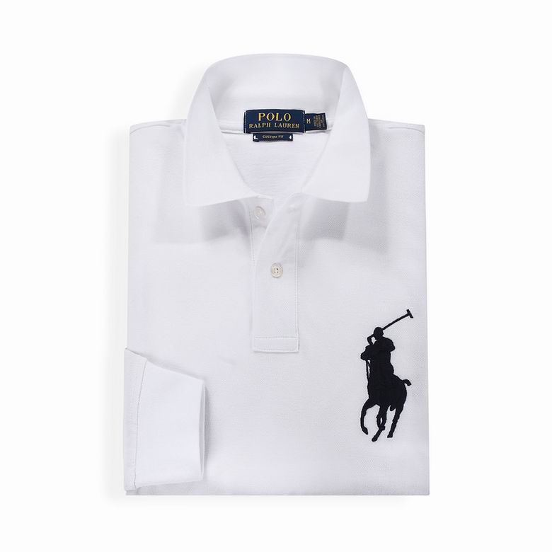 Wholesale Cheap Ralph Lauren Long Sleeve Polo Lapel T Shirts for Sale