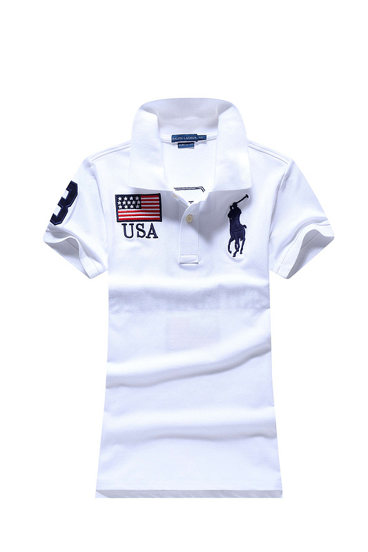 Wholesale Cheap Ralph Lauren Polo Short Sleeve Lapel Women T Shirts for Sale