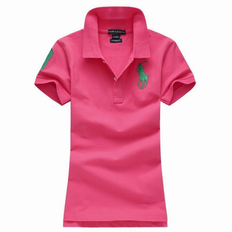 Wholesale Cheap Ralph Lauren Polo Short Sleeve Lapel Women T Shirts for Sale