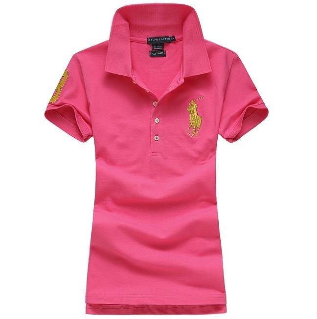 Wholesale Cheap Ralph Lauren Polo Short Sleeve Lapel Women T Shirts for Sale