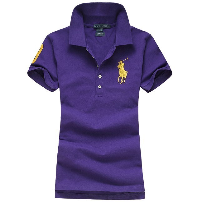 Wholesale Cheap Ralph Lauren Polo Short Sleeve Lapel Women T Shirts for Sale