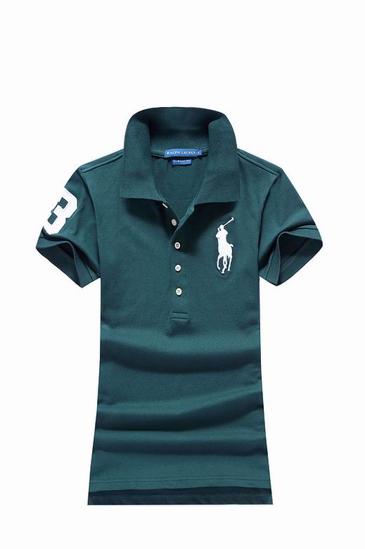 Wholesale Cheap Ralph Lauren Polo Short Sleeve Lapel Women T Shirts for Sale