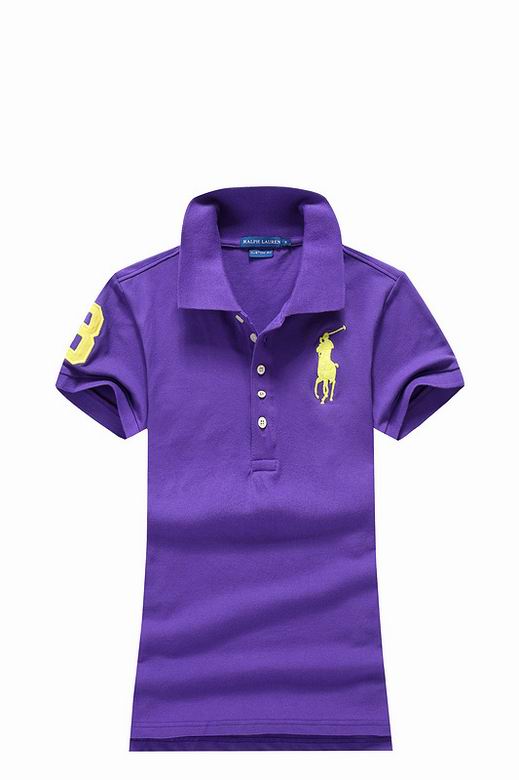 Wholesale Cheap Ralph Lauren Polo Short Sleeve Lapel Women T Shirts for Sale