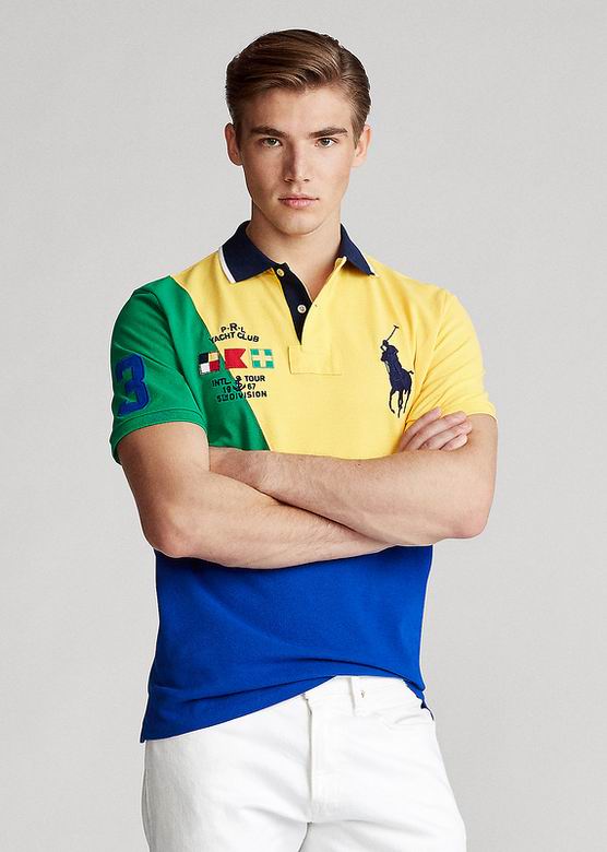 Wholesale Cheap Ralph Lauren Polo Short Sleeve Lapel Men T Shirts for Sale