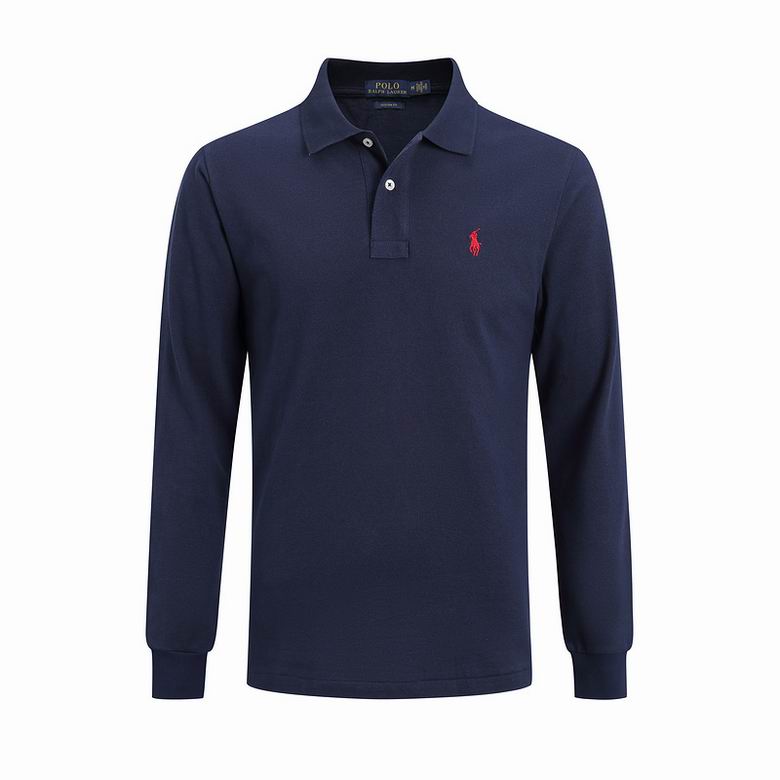 Wholesale Cheap Ralph Lauren Long Sleeve Polo Lapel T Shirts for Sale