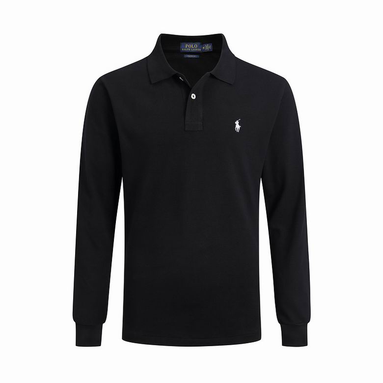 Wholesale Cheap Ralph Lauren Long Sleeve Polo Lapel T Shirts for Sale