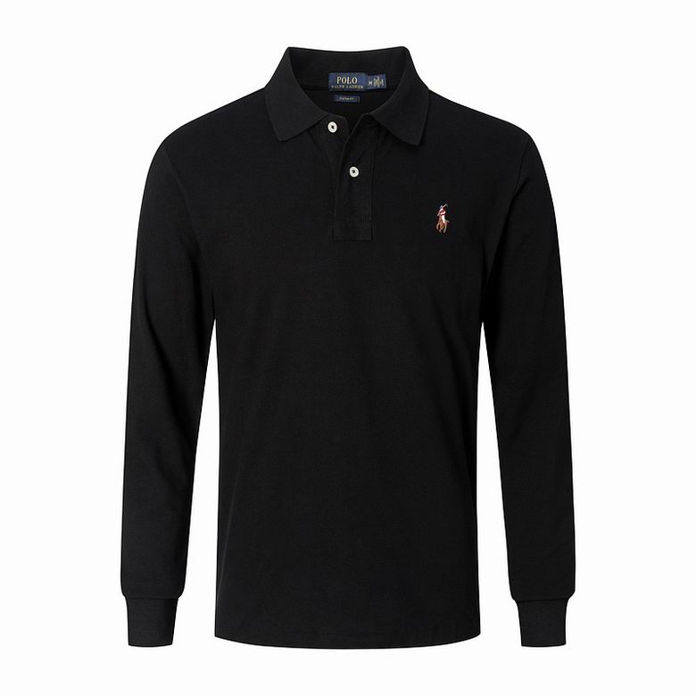 Wholesale Cheap Ralph Lauren Long Sleeve Polo Lapel T Shirts for Sale