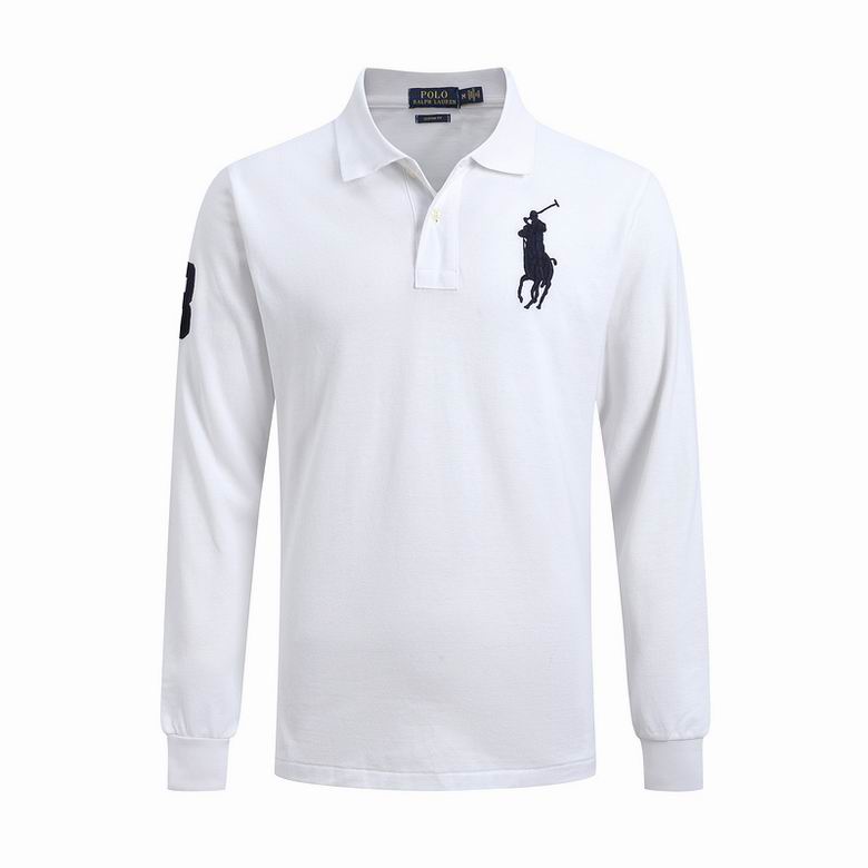 Wholesale Cheap Ralph Lauren Long Sleeve Polo Lapel T Shirts for Sale