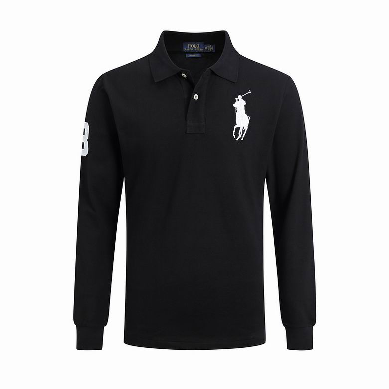 Wholesale Cheap Ralph Lauren Long Sleeve Polo Lapel T Shirts for Sale