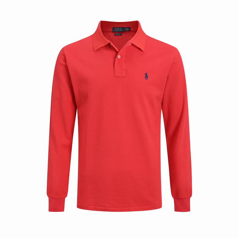 Wholesale Cheap Ralph Lauren Long Sleeve Polo Lapel T Shirts for Sale