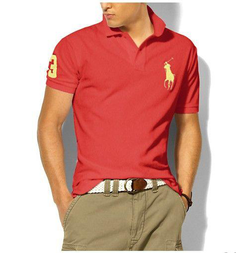 Wholesale Cheap Ralph Lauren Polo Short Sleeve Lapel Men T Shirts for Sale