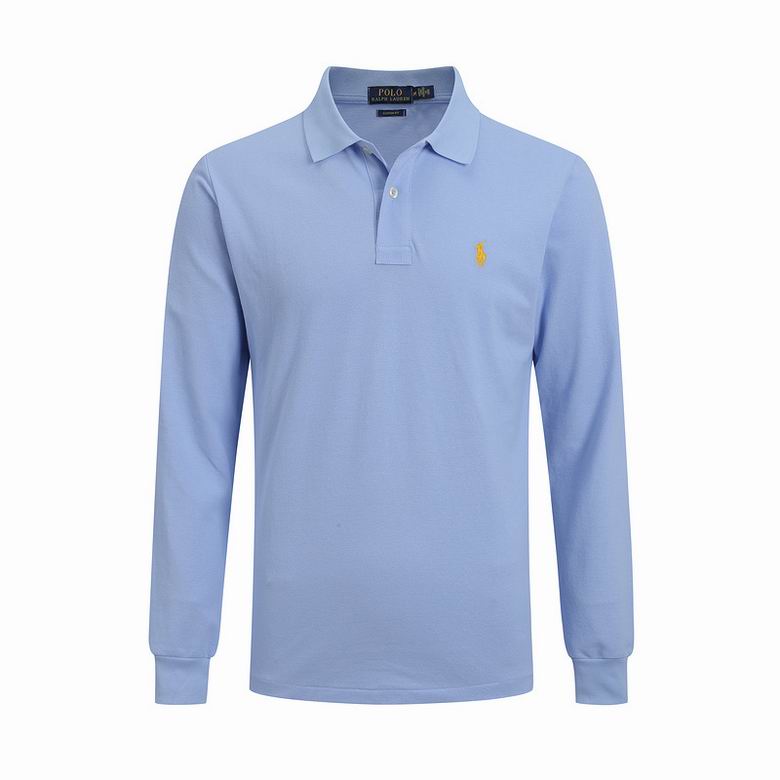 Wholesale Cheap Ralph Lauren Long Sleeve Polo Lapel T Shirts for Sale