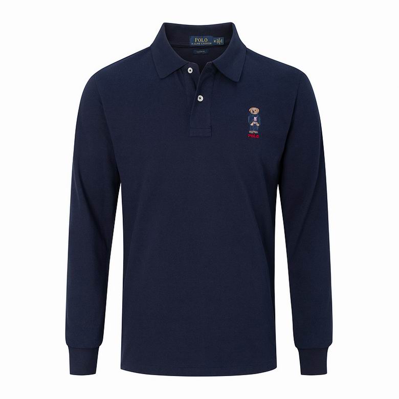 Wholesale Cheap Ralph Lauren Long Sleeve Polo Lapel T Shirts for Sale