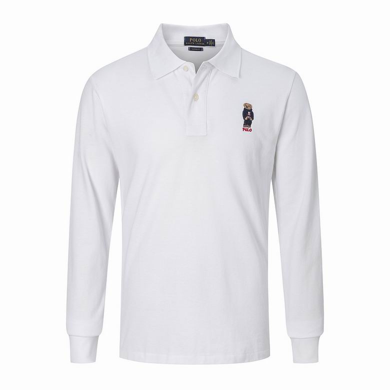 Wholesale Cheap Ralph Lauren Long Sleeve Polo Lapel T Shirts for Sale