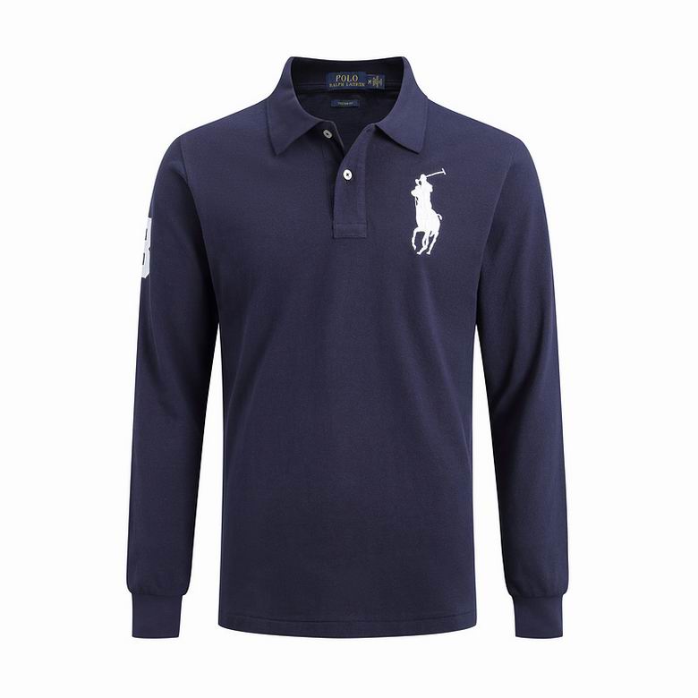 Wholesale Cheap Ralph Lauren Long Sleeve Polo Lapel T Shirts for Sale