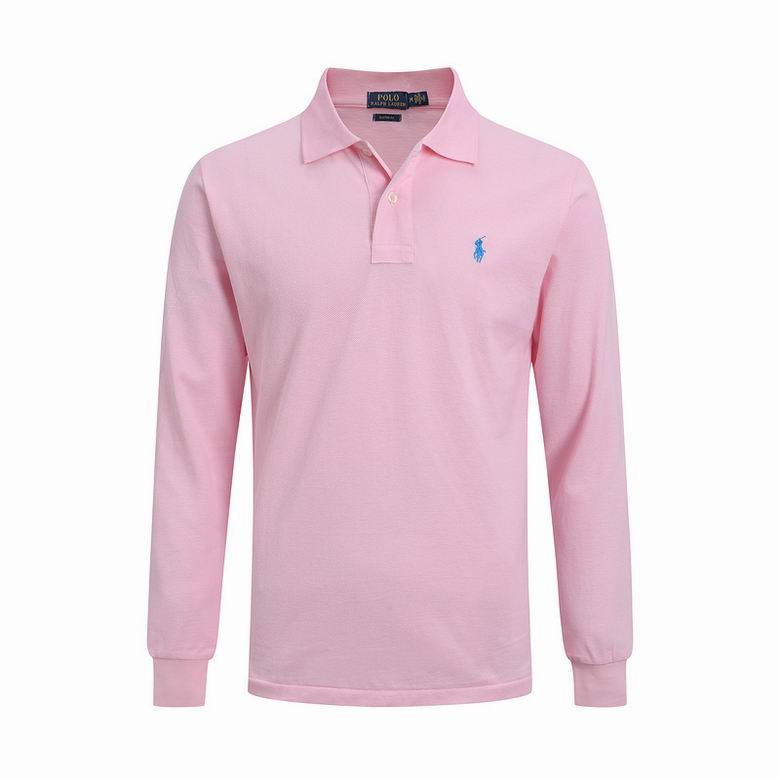 Wholesale Cheap Ralph Lauren Long Sleeve Polo Lapel T Shirts for Sale