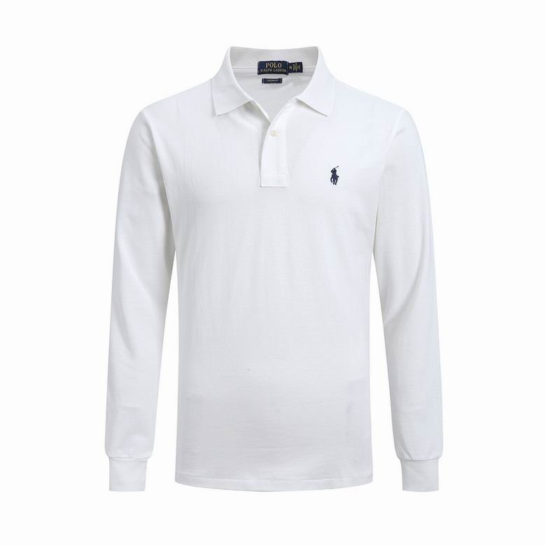 Wholesale Cheap Ralph Lauren Long Sleeve Polo Lapel T Shirts for Sale