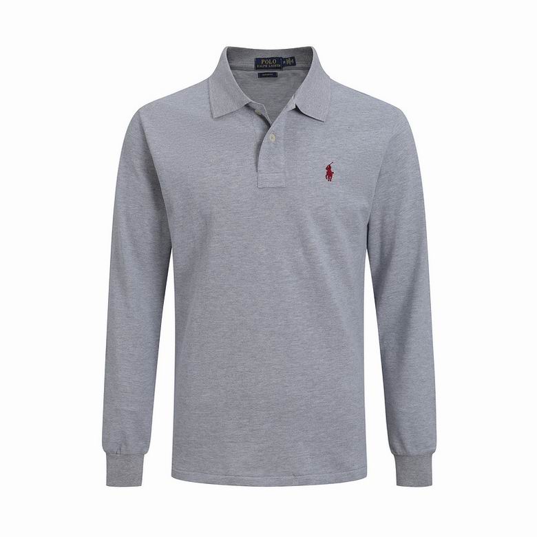 Wholesale Cheap Ralph Lauren Long Sleeve Polo Lapel T Shirts for Sale