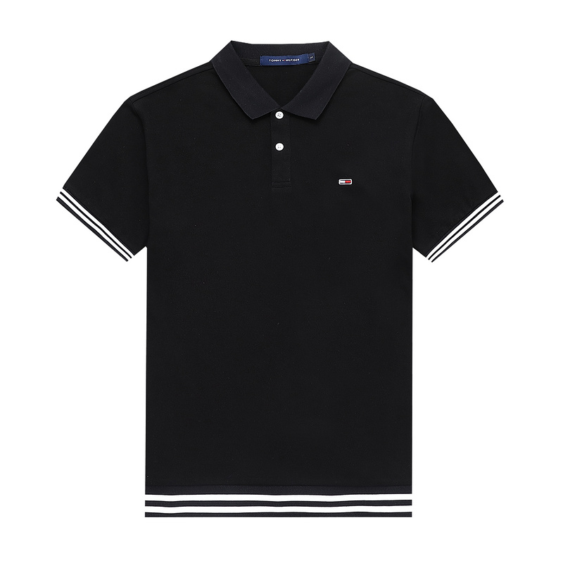 Wholesale Cheap Tommy Short Sleeve Polo Lapel Replica T Shirts for Sale