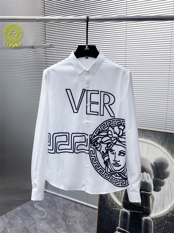 Wholesale Cheap V ersace Long Sleeve Replica Shirts for Sale