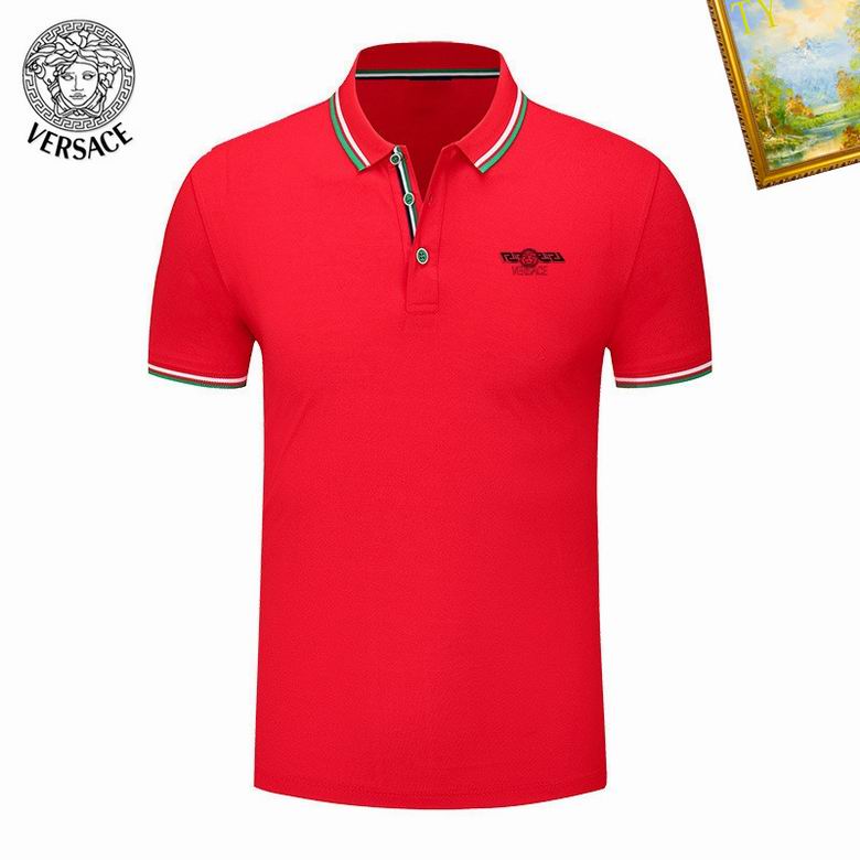 Wholesale Cheap V ersace Short Sleeve Lapel T Shirts for Sale