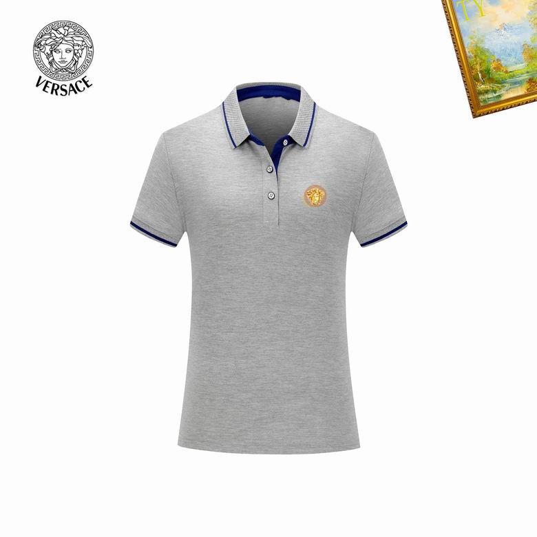 Wholesale Cheap V ersace Short Sleeve Lapel T Shirts for Sale