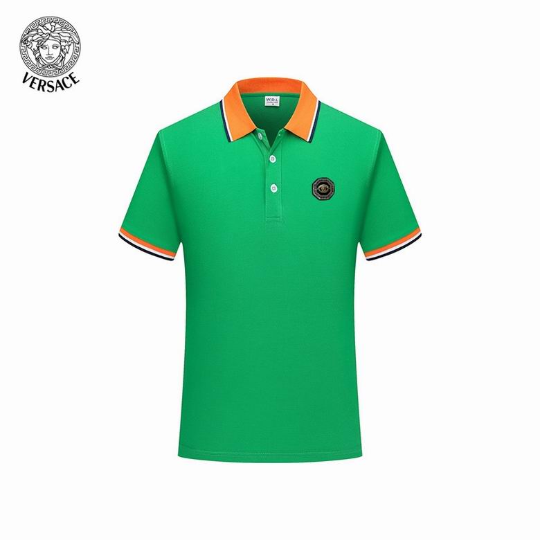 Wholesale Cheap V ersace Short Sleeve Lapel T Shirts for Sale