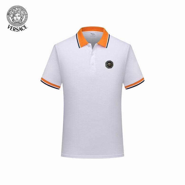 Wholesale Cheap V ersace Short Sleeve Lapel T Shirts for Sale