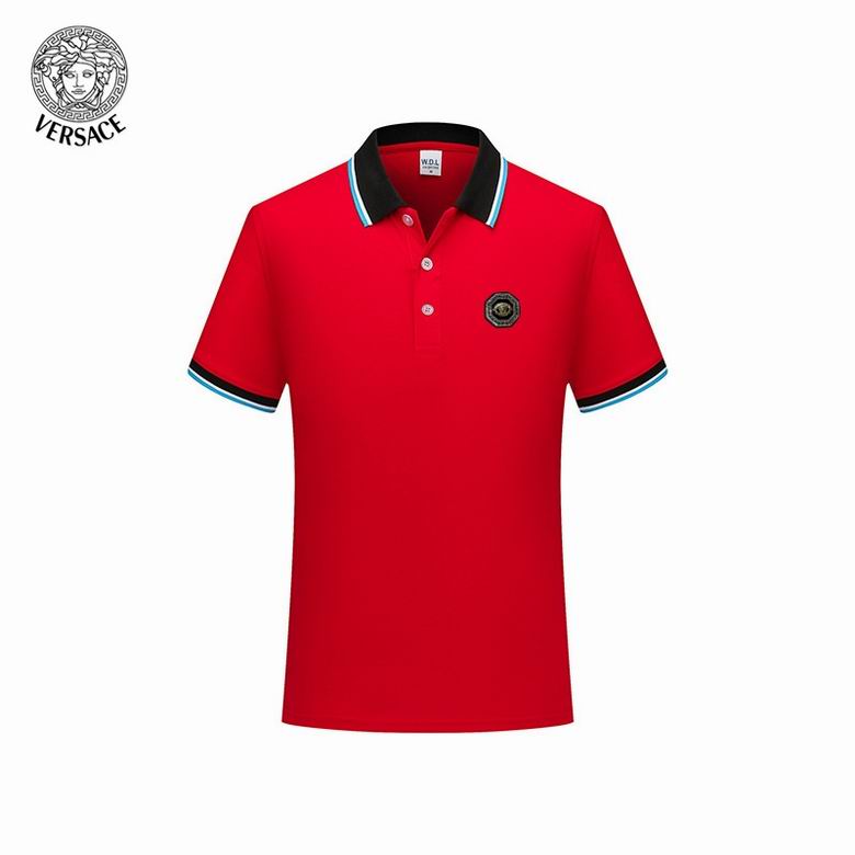 Wholesale Cheap V ersace Short Sleeve Lapel T Shirts for Sale