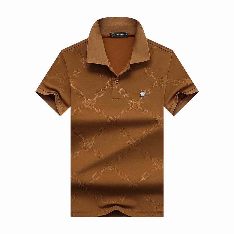 Wholesale Cheap V ersace Short Sleeve Lapel Polo T Shirts for Sale