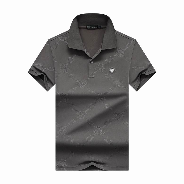 Wholesale Cheap V ersace Short Sleeve Lapel Polo T Shirts for Sale