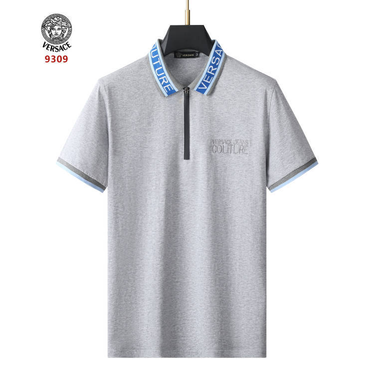 Wholesale Cheap V ersace Short Sleeve Lapel Polo T Shirts for Sale